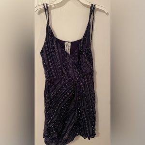 Boho-Chic Blue Tied Dress